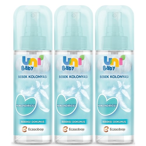 Uni Baby Kolonya Bebeksi Kokular 150 ml X 3 Adet