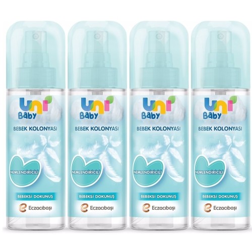 Uni Baby Kolonya Bebeksi Kokular 150 ml x 4 Adet Uni Baby Kolonya Bebeksi Kokular 150 ml x 4 Adet