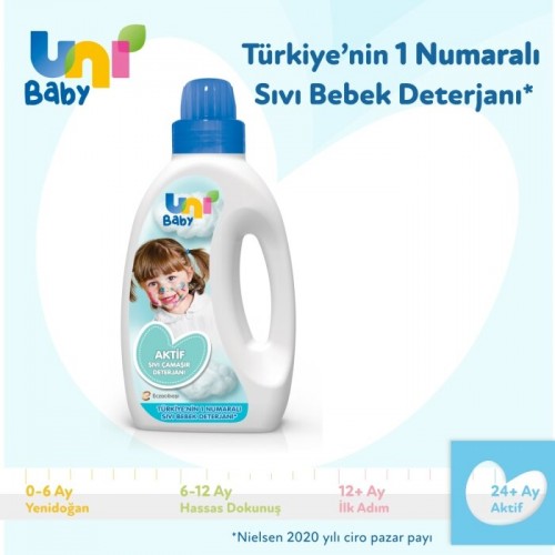Uni Baby Sıvı Çamaşır Deterjanı 1500 ml x 3 Adet