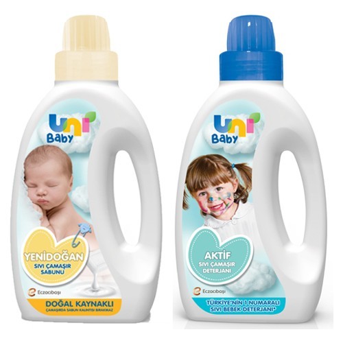 Uni Baby Sıvı Çamaşır Deterjanı 1500 ml + Çamaşır Sabunu 1500 ml