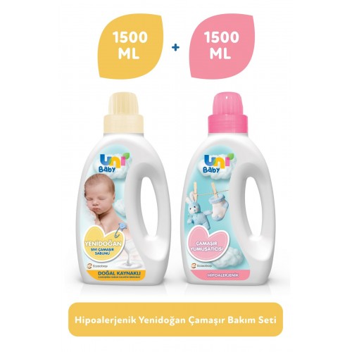 Uni Baby Yenidoğan Çamaşır Deterjanı Seti