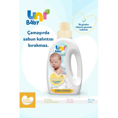 Uni Baby Yenidoğan Çamaşır Deterjanı Seti Uni Baby Yenidoğan Çamaşır Deterjanı Seti