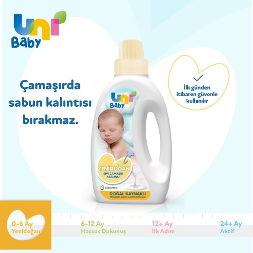 Uni Baby Yenidoğan Çamaşır Sabunu 1500 ml Uni Baby Yenidoğan Çamaşır Sabunu 1500 ml