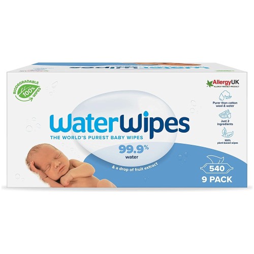 WaterWipes Bio Islak Mendil 60 lı x 9 Adet (540 Yaprak)