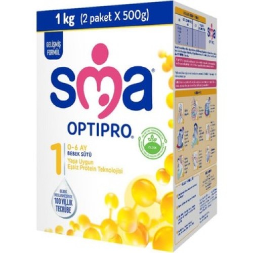 SMA Optipro Probiyotik 1 0-6 Ay Bebek Sütü 1000 gr