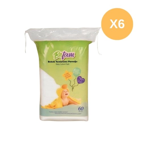 Betam Bebek Temizleme Pamuğu 60 lı x 6 Adet
