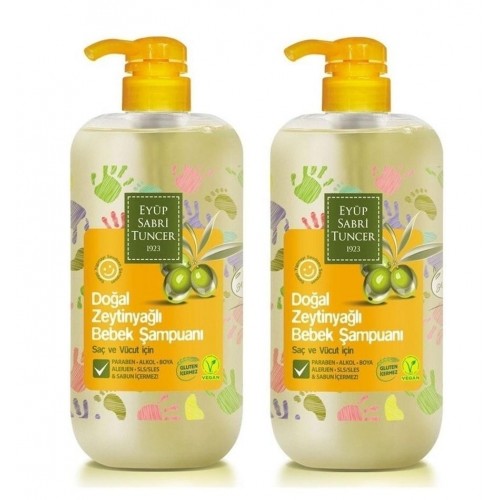 Eyüp Sabri Tuncer Zeytinyağlı Bebek Şampuanı 600 ml x 2 Adet