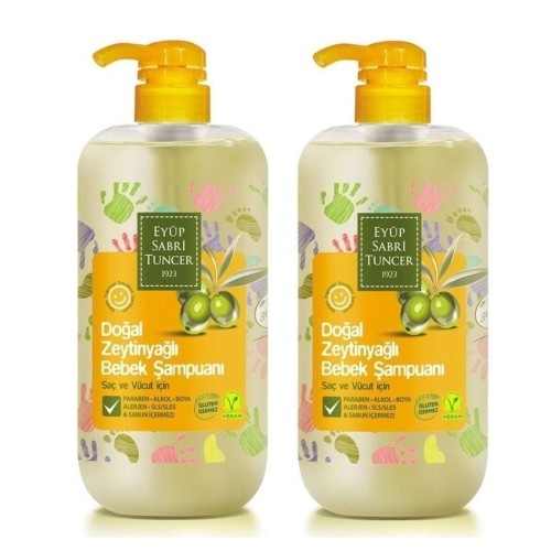Eyüp Sabri Tuncer Zeytinyağlı Bebek Şampuanı 600 ml x 2 Adet