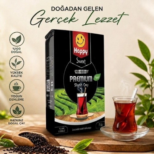 Happy Premıum Siyah Çay 1 Kg x 3 Adet Happy Premıum Siyah Çay 1 Kg x 3 Adet