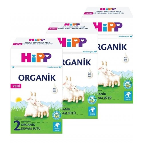 Hipp 2 Organik Keçi Sütü Bazlı Devam Sütü 400gr x 3 Adet Hipp 2 Organik Keçi Sütü Bazlı Devam Sütü 400gr x 3 Adet