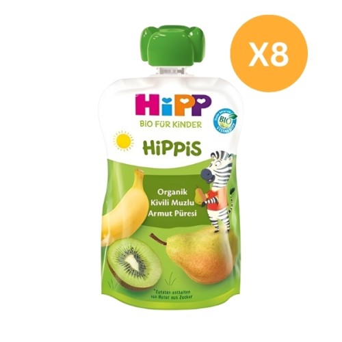 Hipp Organik Kivili Muzlu Armut Püresi 100 gr x 8 Adet