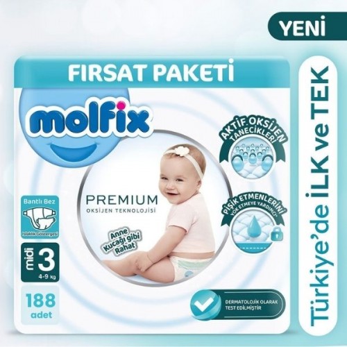 Molfix Premium Ultra Fırsat Paketi 3 No 94 lü x 2 Adet