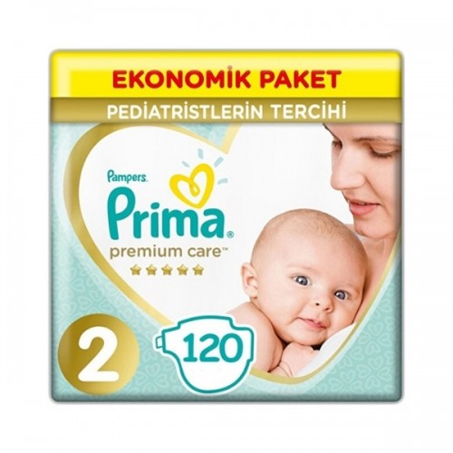 Prima Bebek Bezi Premium Care Ekonomik Paket 2 Beden 120 li