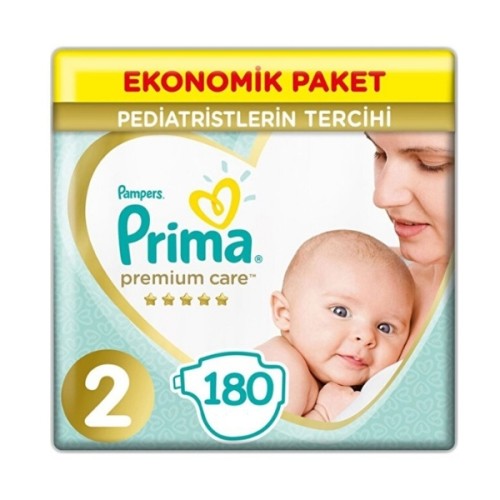 Prima Bebek Bezi Premium Care Ekonomik Paket 2 Beden 180 li Prima Bebek Bezi Premium Care Ekonomik Paket 2 Beden 180 li