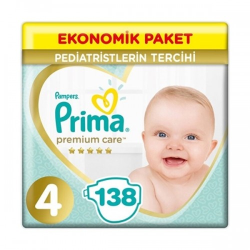 Prima Bebek Bezi Premium Care Ekonomik Paket 4 Beden 138 li Prima Bebek Bezi Premium Care Ekonomik Paket 4 Beden 138 li