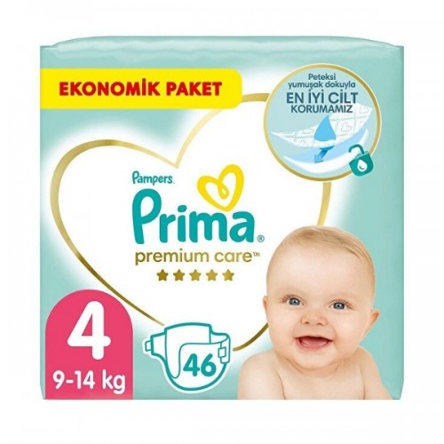 Prima Bebek Bezi Premium Care Ekonomik Paket 4 Beden 46 lı Prima Bebek Bezi Premium Care Ekonomik Paket 4 Beden 46 lı
