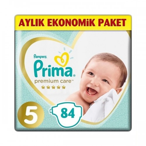 Prima Bebek Bezi Premium Care Ekonomik Paket 5 Beden 84 lü Prima Bebek Bezi Premium Care Ekonomik Paket 5 Beden 84 lü