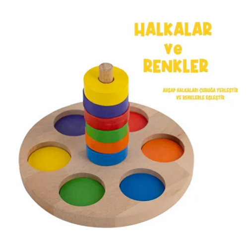 Bee Smart Halkalar ve Renkler Eğitici Öğretici Geliştirici Oyuncak Bee Smart Halkalar ve Renkler Eğitici Öğretici Geliştirici Oyuncak