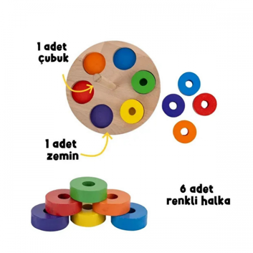 Bee Smart Halkalar ve Renkler Eğitici Öğretici Geliştirici Oyuncak Bee Smart Halkalar ve Renkler Eğitici Öğretici Geliştirici Oyuncak