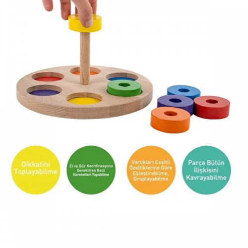 Bee Smart Halkalar ve Renkler Eğitici Öğretici Geliştirici Oyuncak Bee Smart Halkalar ve Renkler Eğitici Öğretici Geliştirici Oyuncak