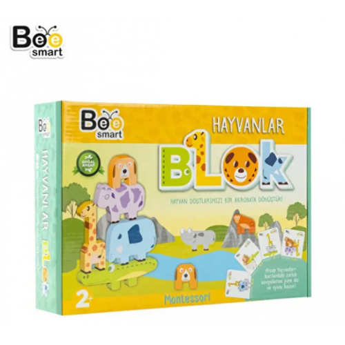 Bee Smart Hayvanlar Blok Çocuklar Için Öğretici Ve Eğlenceli Blok