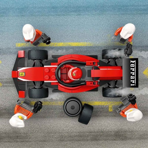 Lego 60443 City Ferrari Arabalı F1 Pit Stop ve Pit Ekibi
