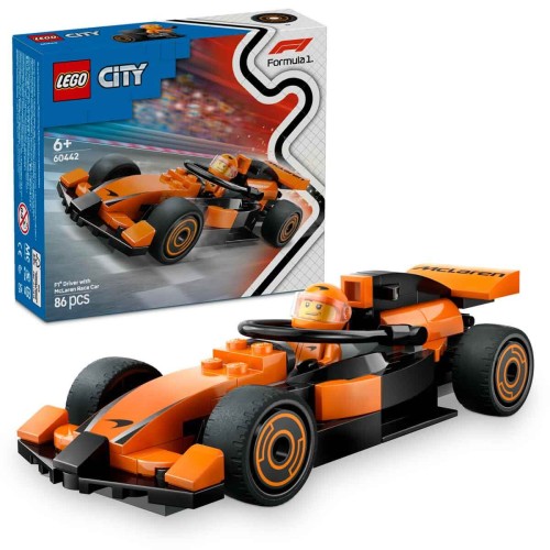Lego 60442 City Mclaren Yarış Arabalı F1 Sürücüsü