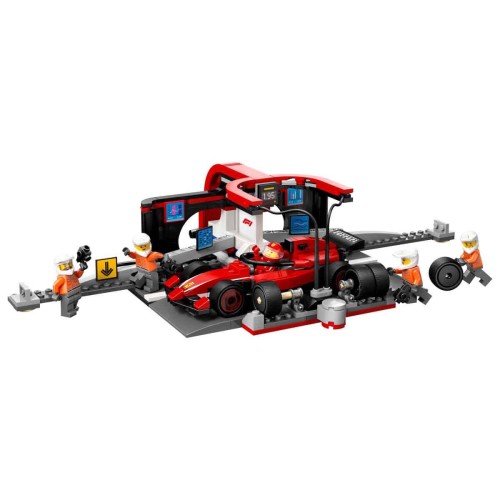 Lego 60443 City Ferrari Arabalı F1 Pit Stop ve Pit Ekibi