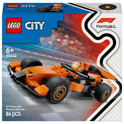 Lego 60442 City Mclaren Yarış Arabalı F1 Sürücüsü