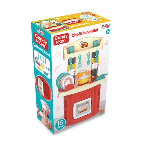 Dede Candy-Ken Şef Mutfak Seti 01505