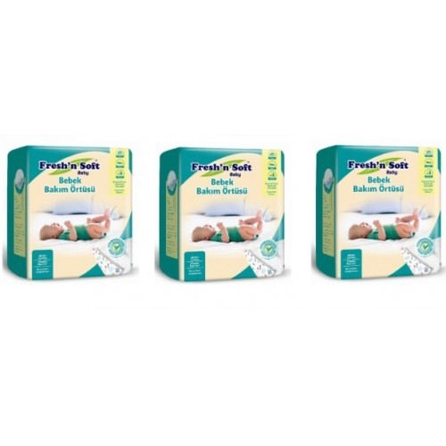 Freshn Soft Baby Bebek Bakım Örtüsü 10lu x 3 Paket