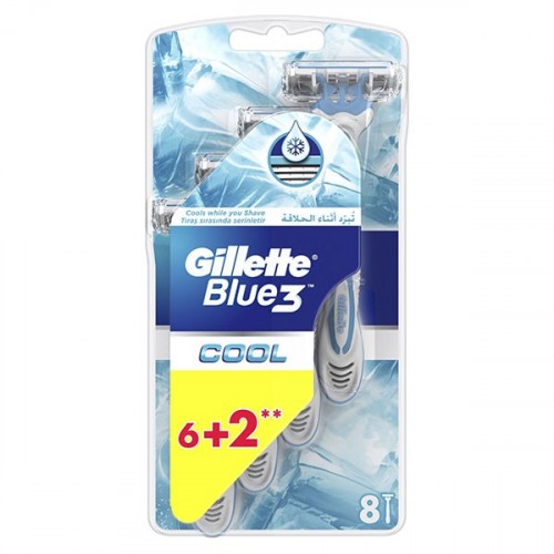 Gillette Blue3 Cool Kullan At Tıraş Bıçağı 8 li