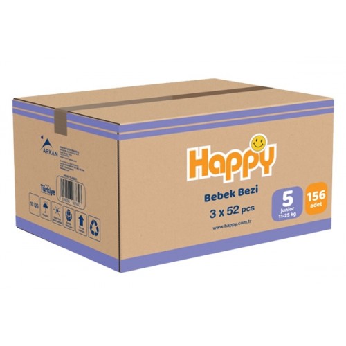 Happy Bebek Bezi 5 No Junior (11-25kg) 156 lı