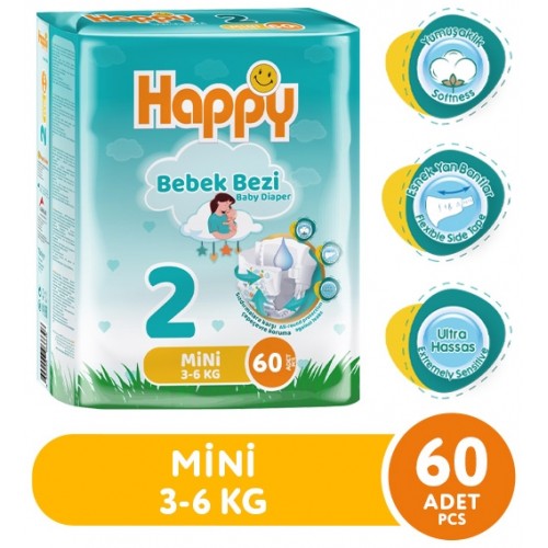 Happy Bebek Bezi Mini 2 No 60 lı