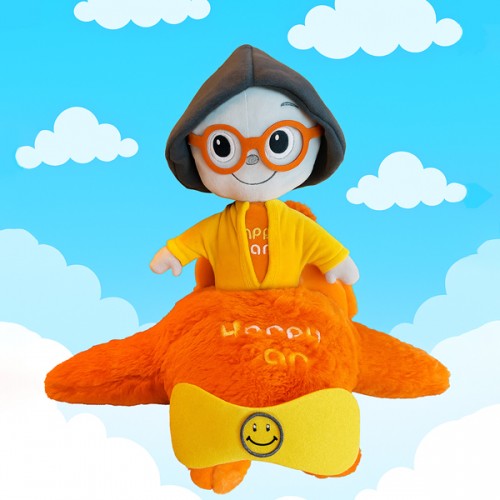 Happy Can Peluş Bebek Ve Uçağı 