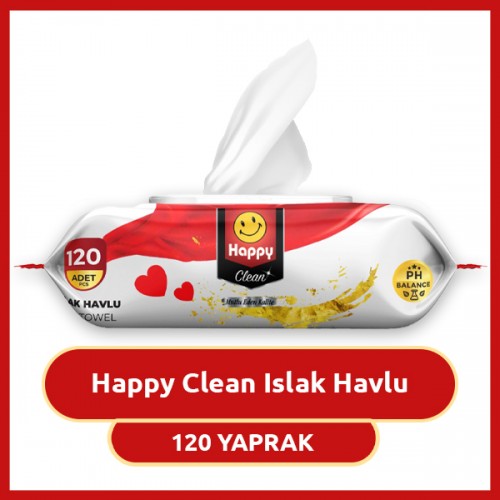 Happy Clean Islak Havlu 120 li
