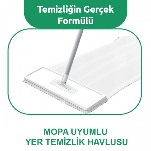 Happy Beyaz Sabun Kokulu Mop Yer Temizlik Havlusu 50 li