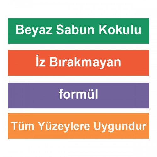 Happy Beyaz Sabun Kokulu Mop Yer Temizlik Havlusu 50 li