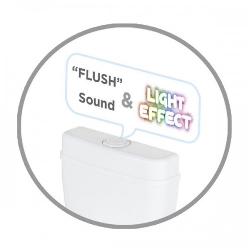 Happy Eğitici Klozet Sesli Işıklı Tuvalet Eğitimi Beyaz Lazımlık