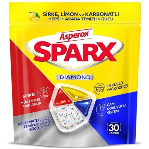 Asperox Sparx Bulaşık Makinesi Kapsülü 30 Yıkama