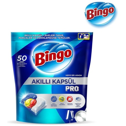 Bingo Akıllı Kapsül Pro Bulaşık Makinesi Deterjanı Tableti 100 lü Bingo Akıllı Kapsül Pro Bulaşık Makinesi Deterjanı Tableti 100 lü