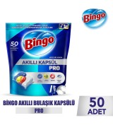 Bingo Akıllı Kapsül Pro Bulaşık Makinesi Deterjanı Tableti 50 li