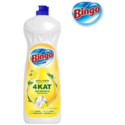 Bingo Elde Bulaşık Deterjanı Limon 650 ml x 3 Adet