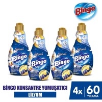Bingo Konsantre Çamaşır Yumuşatıcısı Lilyum 1440 ml x 4 Adet