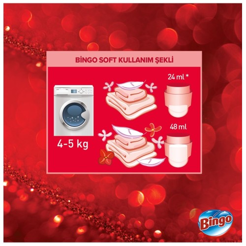 Bingo Soft Konsantre Çamaşır Yumuşatıcısı Lovely 1,44 lt x 2 Adet