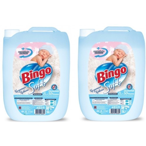 Bingo Soft Kuzumun Kokusu Çamaşır Yumuşatıcısı 5 lt x 2 Adet