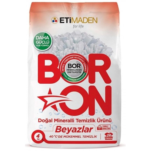 Boron Doğal Mineralli Temizlik Ürünü Beyazlar İçin 4 Kg