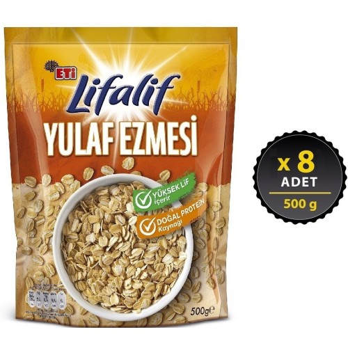 Eti Lifalif Yulaf Ezmesi 500 gr x 8 Adet