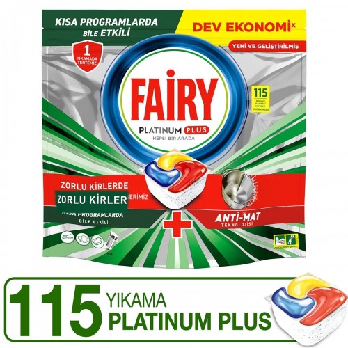 Fairy Platinum Plus Bulaşık Deterjanı Kapsülü  Limon Kokulu 115 li