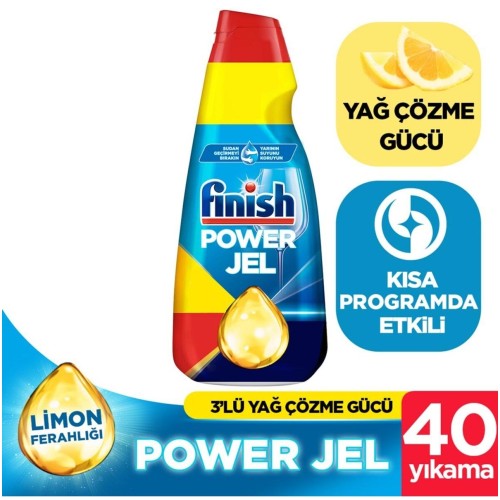 Finish Hepsi Bir Arada Konsantre Jel Bulaşık Deterjanı Limon 1000 ml